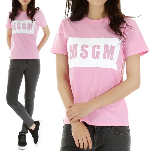 MSGM 19SS 2641MDM95 핑크 프린트 티셔츠톰브라운,몽클레어