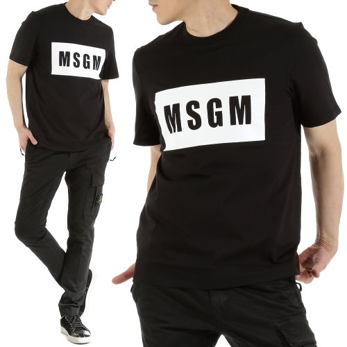 MSGM 19SS 2640MM67 블랙 티셔츠톰브라운,몽클레어