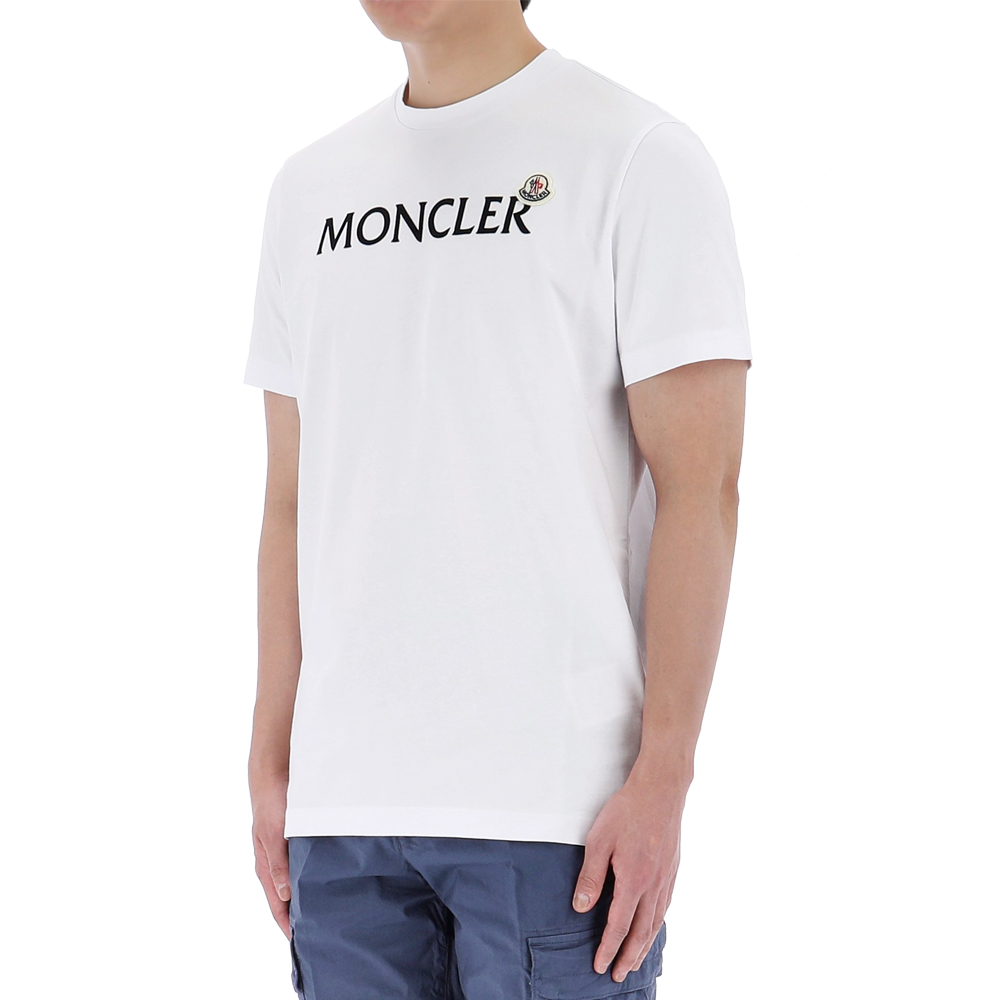 24SS 몽클레어 로고 티셔츠 8C00057 8390T 001톰브라운,몽클레어