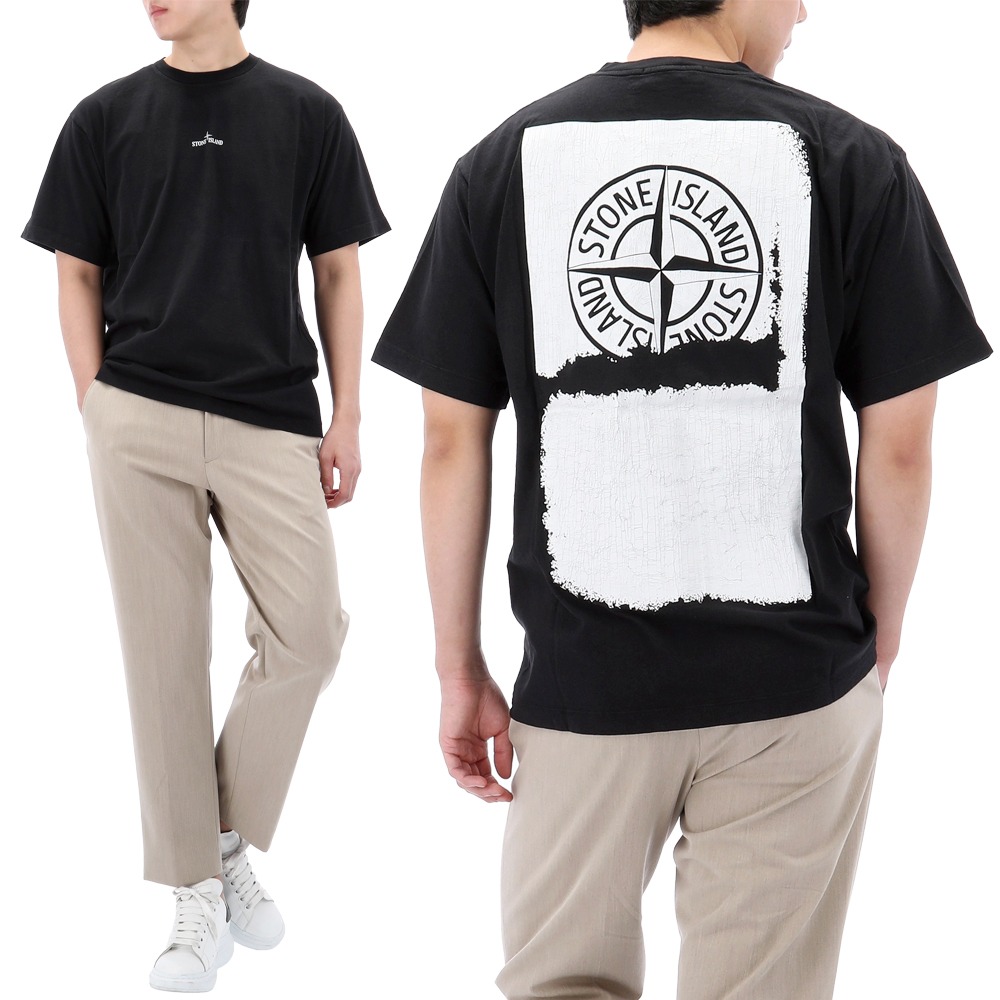 24SS 스톤아일랜드 페인트 원 프린트 티셔츠 80152RC89 V0029톰브라운,몽클레어