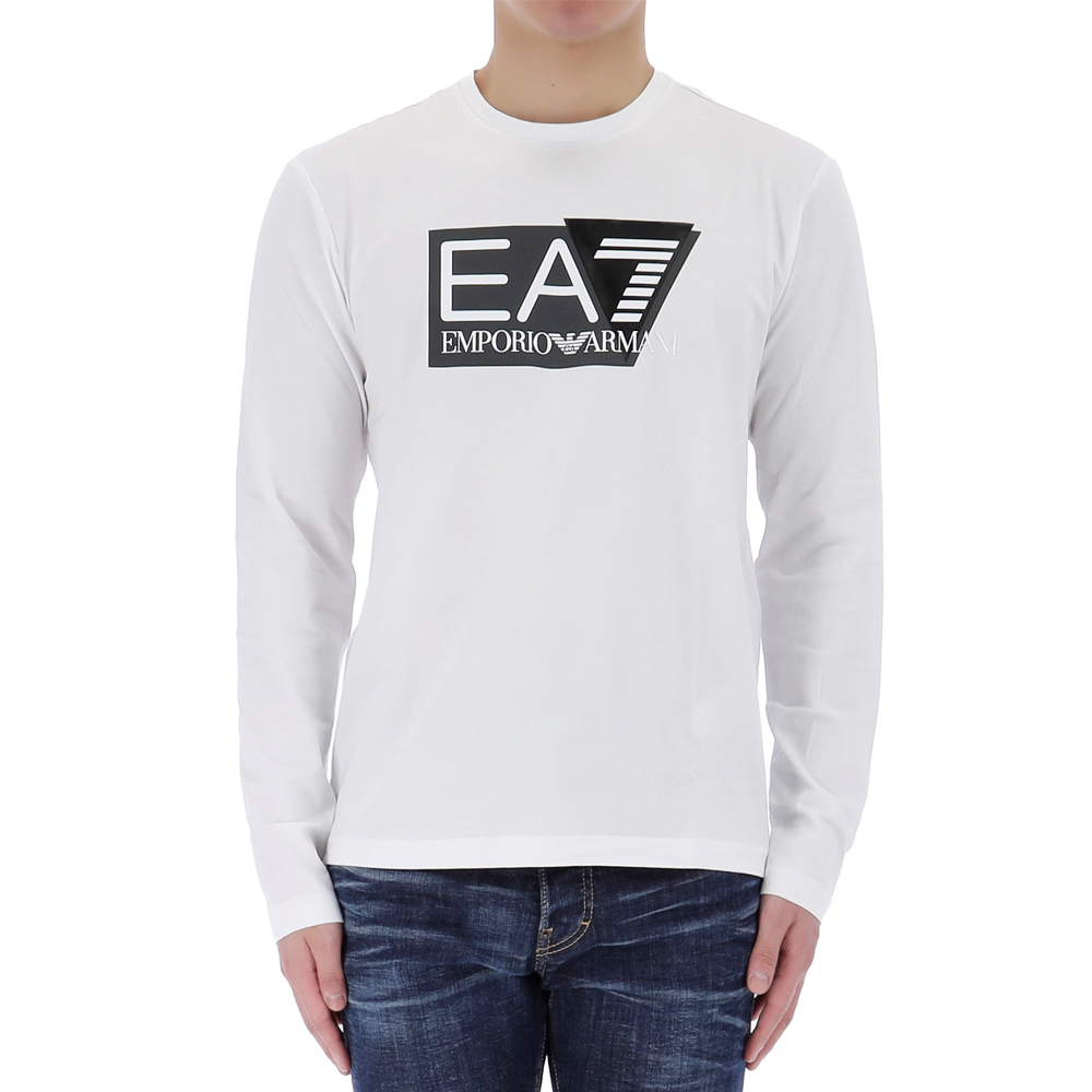 24SS 아르마니 EA7 로고 긴소매 티셔츠 3DPT64 1100톰브라운,몽클레어