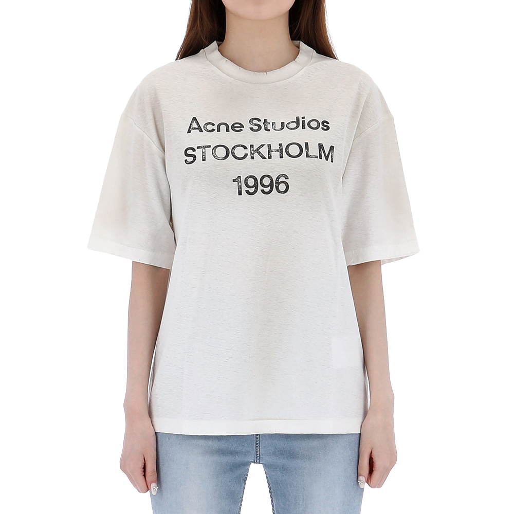 24SS 아크네 릴렉스핏 로고 티셔츠 CL0196 DC6톰브라운,몽클레어
